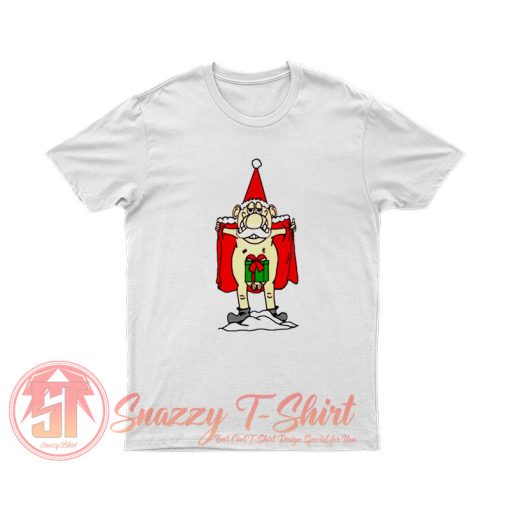 Christmas Flasher Gnome T Shirt