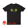 Curious Black Cat Eyes T Shirt