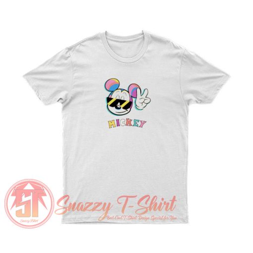 Cute Disney Mickey Mouse Eyeglasses T Shirt