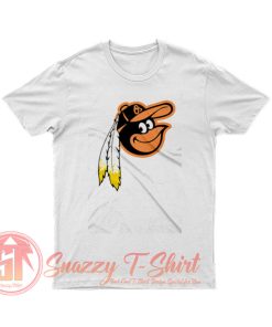 Cute Redskins Orioles Logo T Shirt