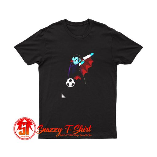 Dabbing Dracula Soccer Halloween Costume Football Boys Girls T Shirt