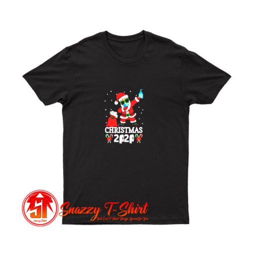 Dabbing Santa With Face mask Handwashing T Shirt