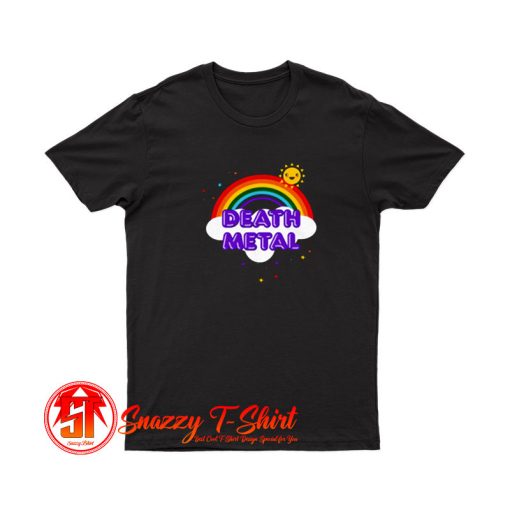 Death Metal Rainbow Funny Heavy Metal Pun T Shirt