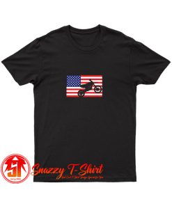 Dirt Bike American Flag Enduro T Shirt