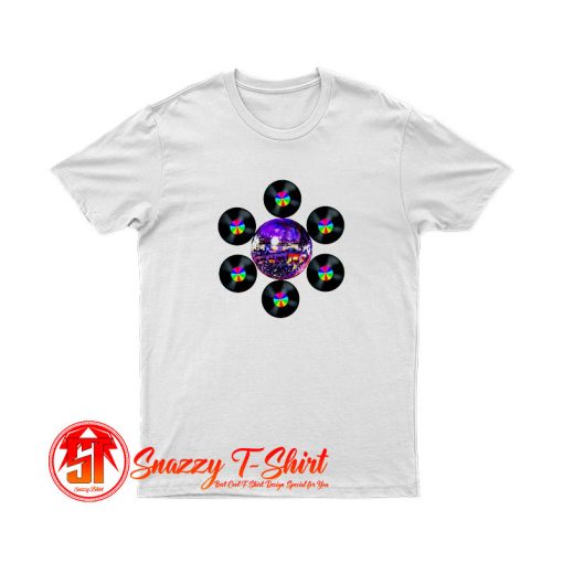 Disco Rainbow Album Flower T Shirt