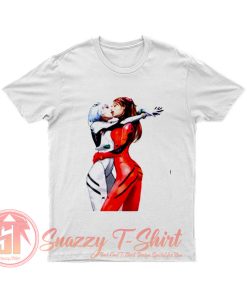 Neon Genesis Evangelion Rei Ayanami Asuka Kiss Pin Up Anime Manga Sexy Hot Senpai T Shirt