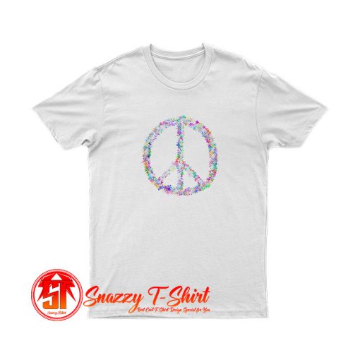 Peace Flower Power Sign T Shirt