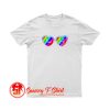 Peace and Love Heart Sunglasses T Shirt