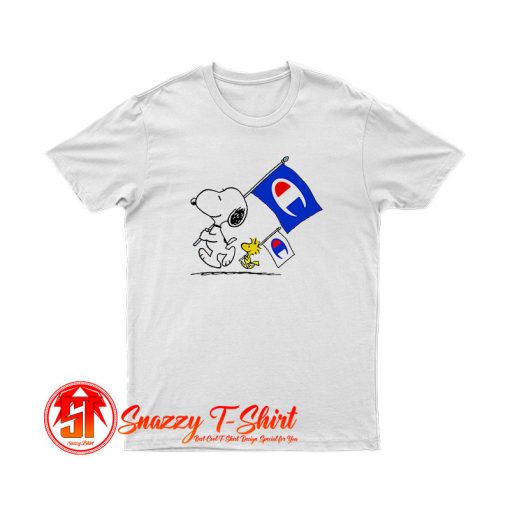 Peanuts Snoopy And Woodstock Flag T Shirt