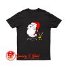 Peanuts Snoopy Woodstock Antlers Santa T Shirt