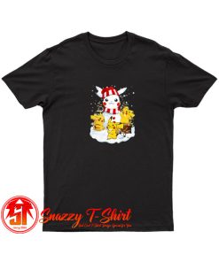 Pikachu Snowman Christmas Holiday T Shirt