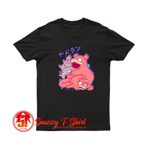 Pokemon Slowpoke and Slowbro T Shirt