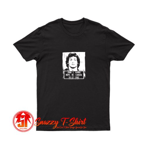 Rambo Police Mugshot T Shirt