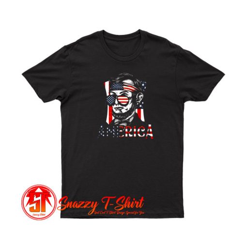 Retro 4th of July Abraham Lincoln T Shirt