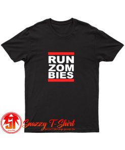 Run Zombies Retro T Shirt