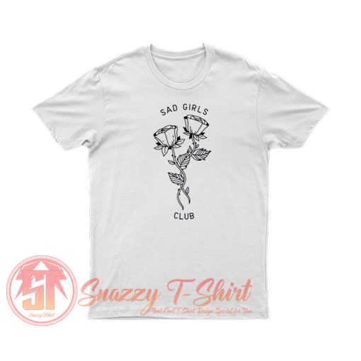 Sad Girls Club Rose Flower T Shirt