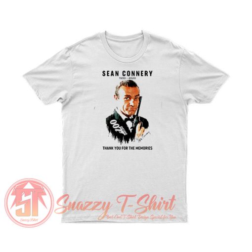 Sean Connery 007 1930 2020 Signature T Shirt