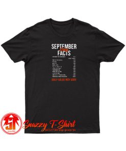 September Guy Facts T Shirt