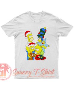 Simpsons Christmas Family T Shirt