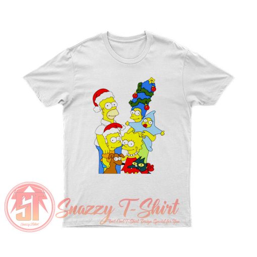 Simpsons Christmas Family T Shirt