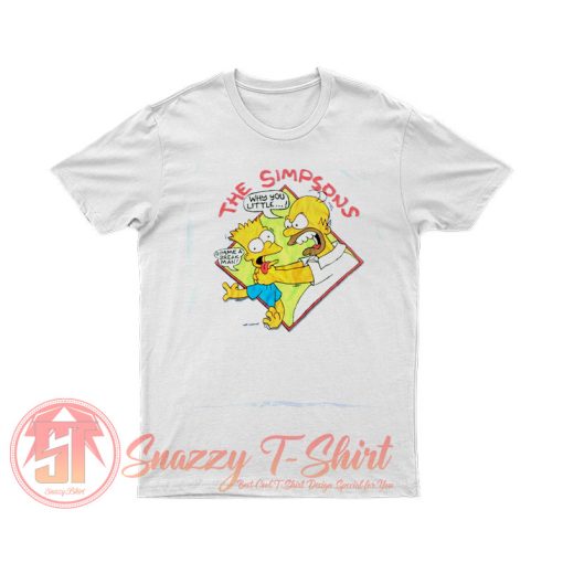 Simpsons Tee Featuring Homer Choking T Shirt