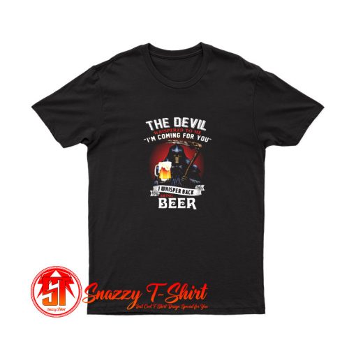 Skull Devil Larger Alcohol Biker T Shirt