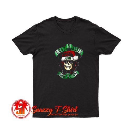 Skull Santa Guns N Roses T Shirt