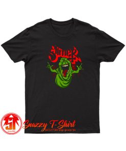 Slimer Ghostbusters Heavy Metal Parody T Shirt