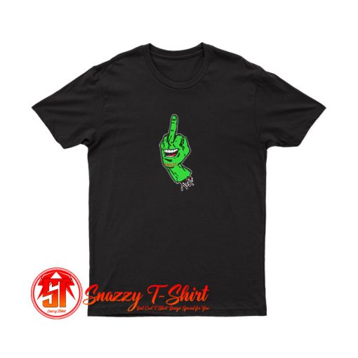 Smiling Hand Green T Shirt