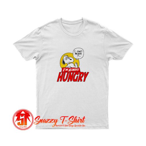 Snoopy Fell So Hungry T Shirt