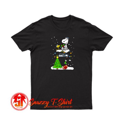 Snoopy Merry Christmas NFL Seahawks T Shirt