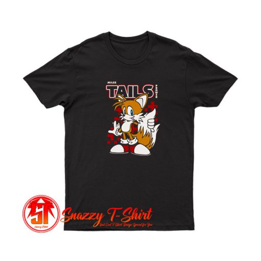 Sonic Miles Tails Prower Charcoal T Shirt