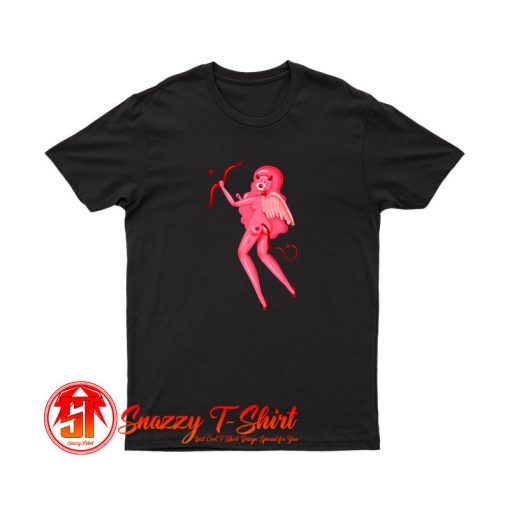 Stupid Cupid Black T Shirt