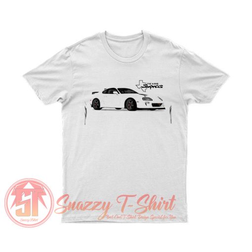 Texas Supras White Cartoon T Shirt