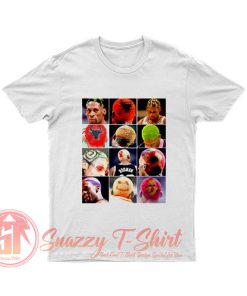 The Many Hairstyles Of The Worm Dennis Rodman Chicago Bulls T Shirt