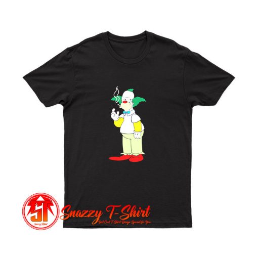 The Simpsons Krusty Clown Smoking T Shirt