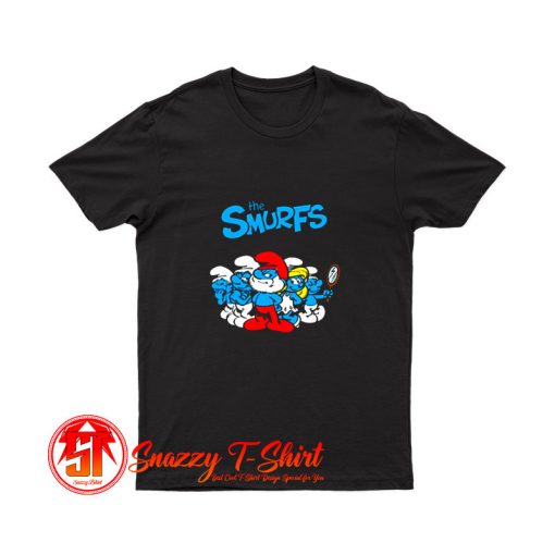 The Smurfs TV Series Animated Poster T Shirt