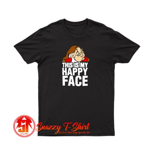 This Is My Happy Face Disney Grumpy T Shirt