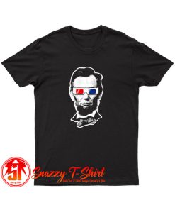 Threadrock Abraham Lincoln 3D Glasses T Shirt