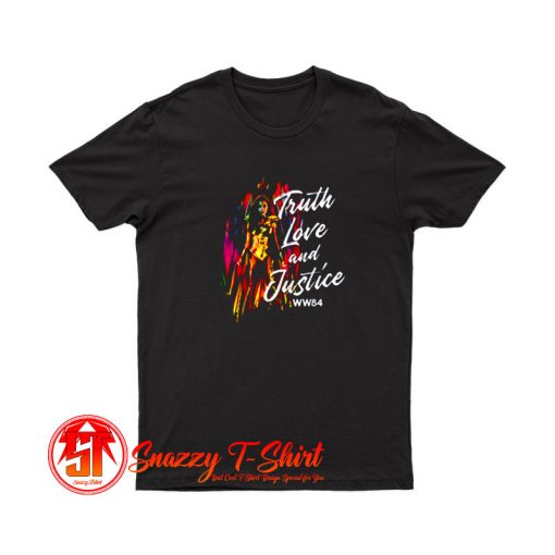 Wonder Woman Truth Love and Justice T Shirt