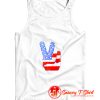 1960s PEACE FINGERS Classic 60s Tank Top