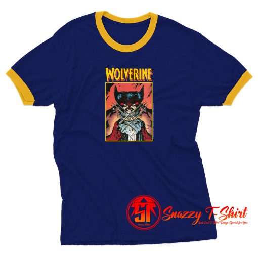 1989 Marvel Wolverine Funny Ringer Tee