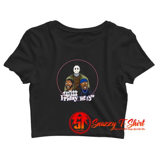 2 Sided Friday the 13th Craig and Smokey Crop Top Shirt