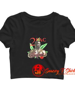 2000s Tupac 2Pac Weed Vintage Crop Top Shirt