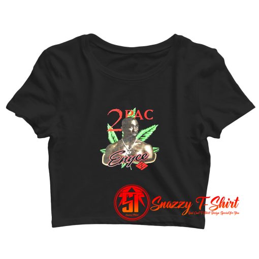 2000s Tupac 2Pac Weed Vintage Crop Top Shirt