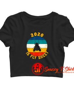 2020 Is Fly Sheet Vintage Election Vice Debate Crop Top Shirt