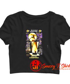 2020 Los Angeles Lakers Champions Signature Crop Top Shirt