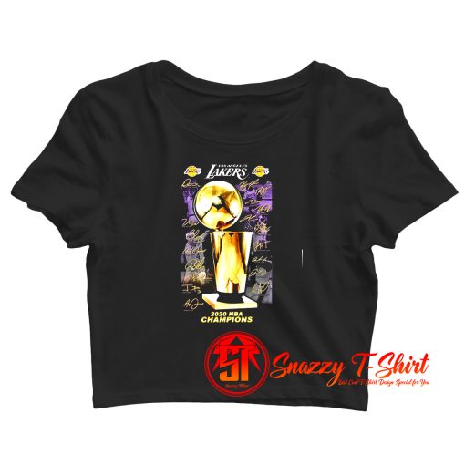 2020 Los Angeles Lakers Champions Signature Crop Top Shirt