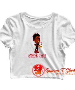 21 Savage Anime Cartoon Crop Top Shirt