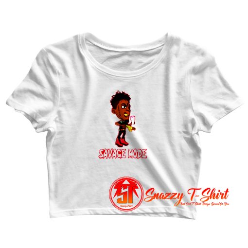 21 Savage Anime Cartoon Crop Top Shirt